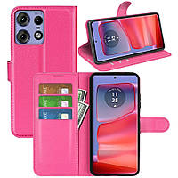 Чохол-книжка Litchie Wallet для Motorola Edge 50 Pro Rose