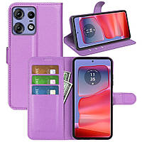 Чохол-книжка Litchie Wallet для Motorola Edge 50 Pro Violet