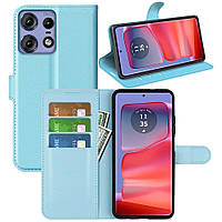 Чохол-книжка Litchie Wallet для Motorola Edge 50 Pro Light Blue