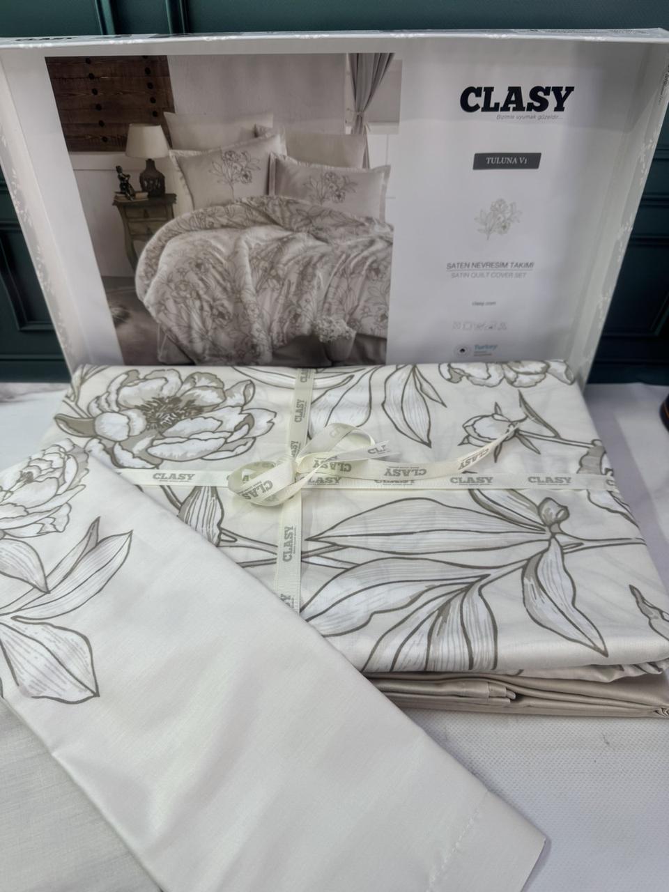 Постільна білизна сатинова полуторний розмір Clasy Tuluna, фото 1