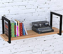 Полиця лофт навісна настінна відкрита PL-1-32 Loft Design Дуб Крафт Золотий, 92 см