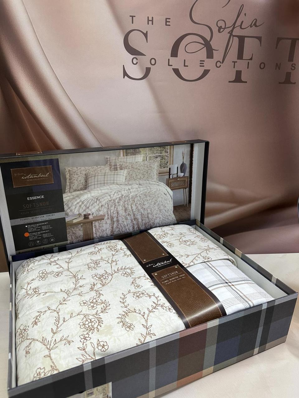 Постільна білизна фланелева байкова євро розмір Istanbul Essence, фото 1