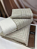 Постільна білизна фланелева байкова євро розмір Istanbul Zenith Bej, фото 2