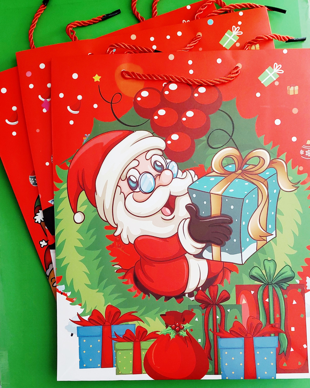 Канц Пакет подарунковий 26*10*32 /DV-BK6039-М/ ”Новорічний” (12)