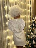 Білі крила ангела з німбом, крила ангела перові, великі крила для ангела, фото 3