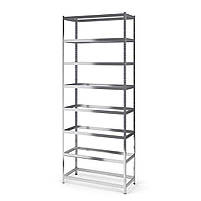 Стелаж металевий оцинкований Skladcom 2200х1000х450 мм 8 полиць МДФ | Стелаж для гаража, фото 2