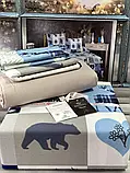 Постільна білизна фланелева байкова євро розмір Belizza Home Chrismas two, фото 2