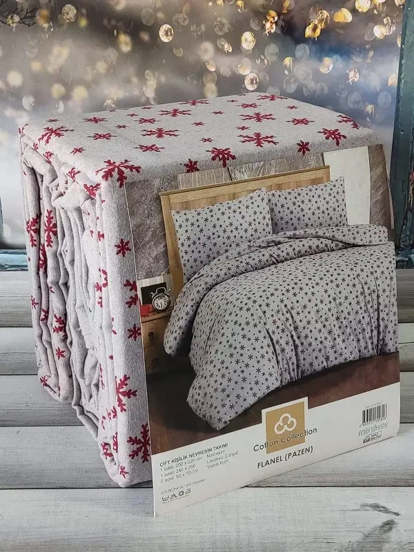 Постільна білизна фланелева байкова полуторний розмір Cotton Collection 02, фото 1