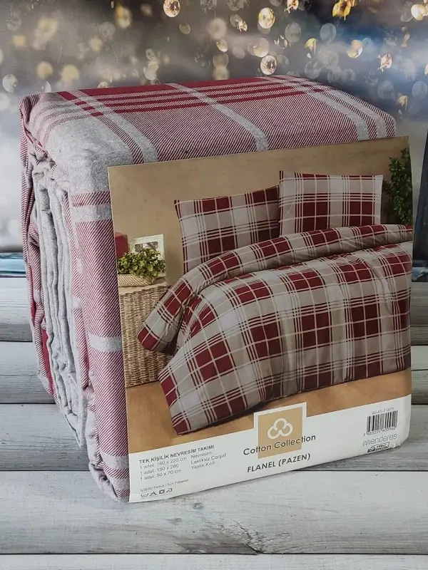 Постільна білизна фланелева байкова полуторний розмір Cotton Collection 03, фото 1