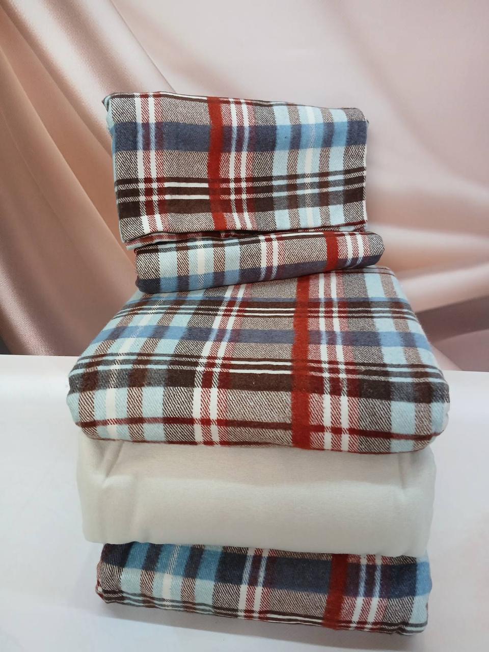 Постільна білизна фланелева байкова євро розмір Cotton Collection 14