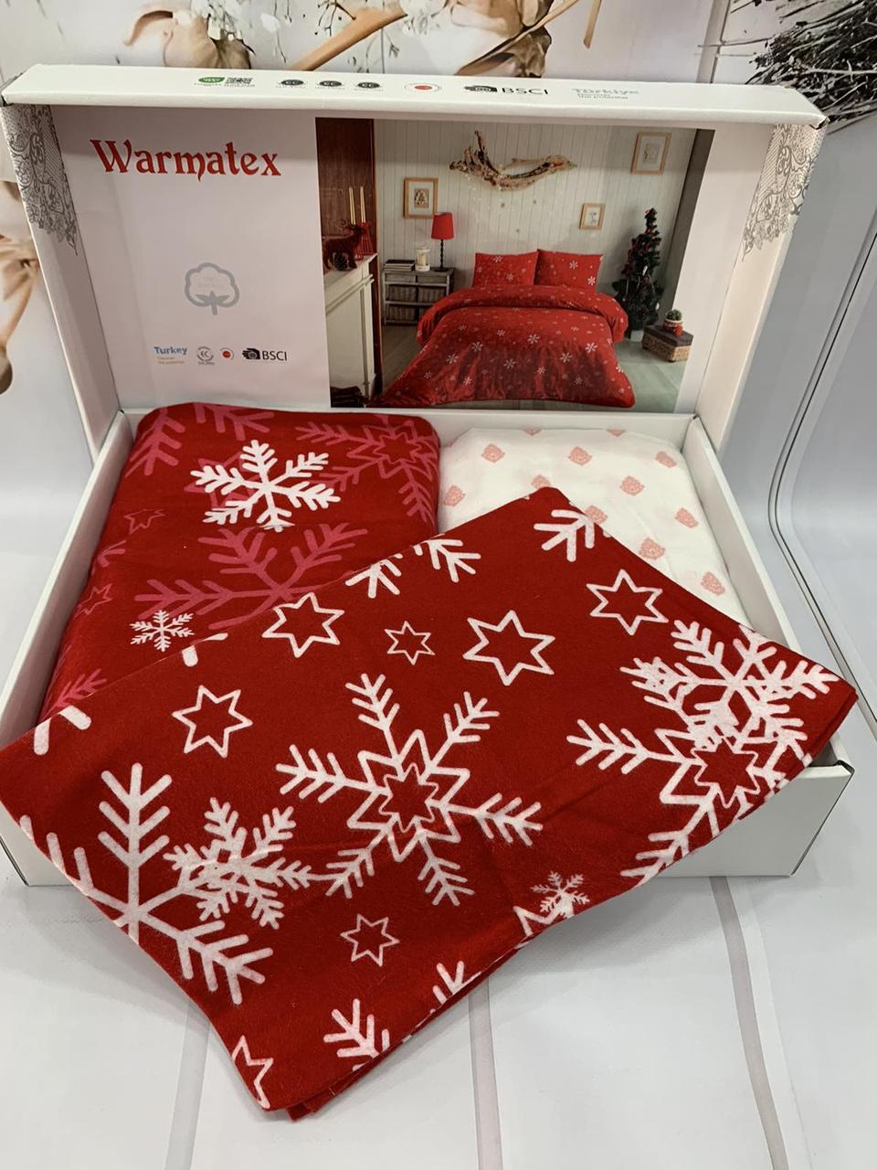Фланелева байкова постільна білизна євро розмір Warmatex Туреччина 016, фото 1