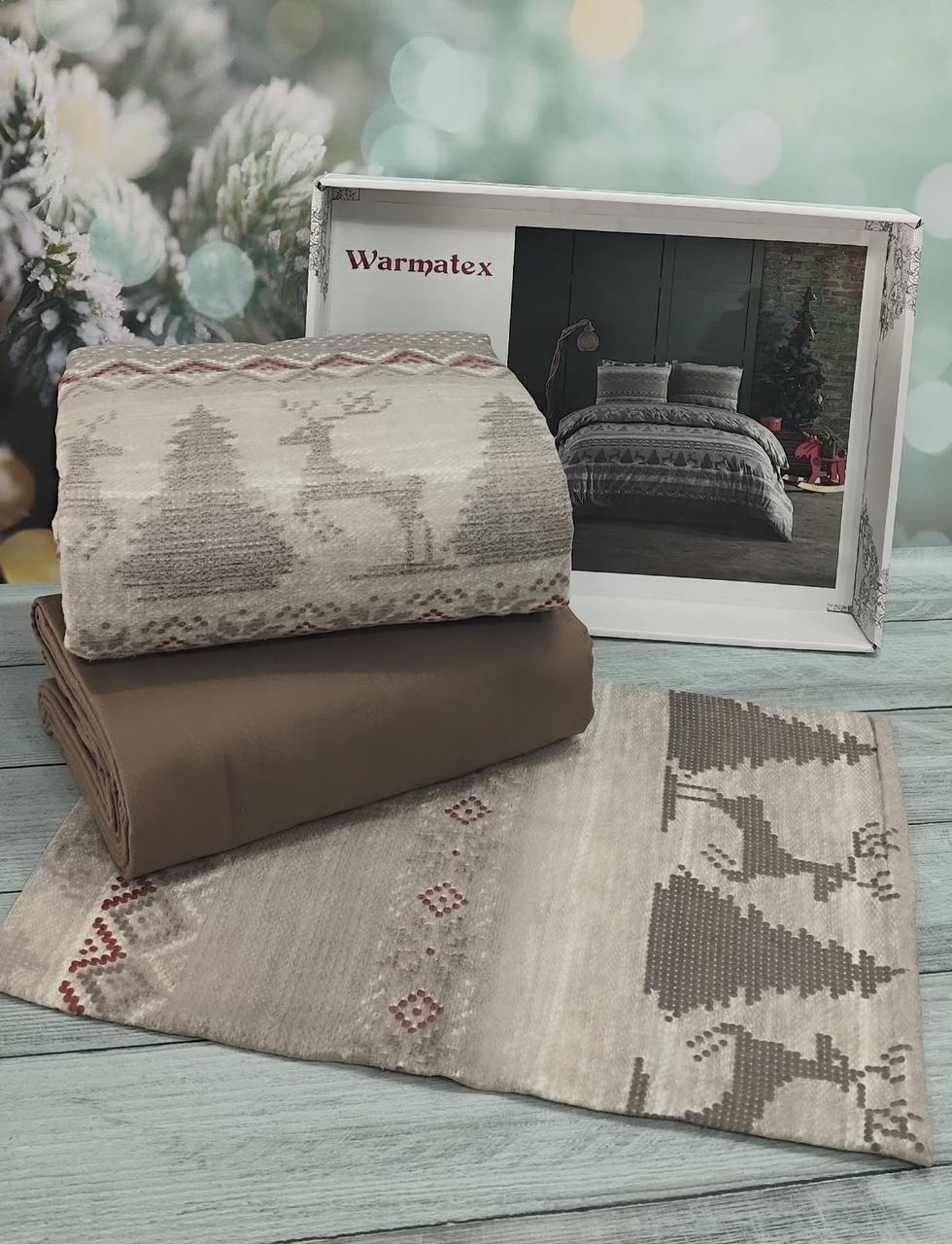Фланелева байкова постільна білизна євро розмір Warmatex Туреччина 020, фото 1