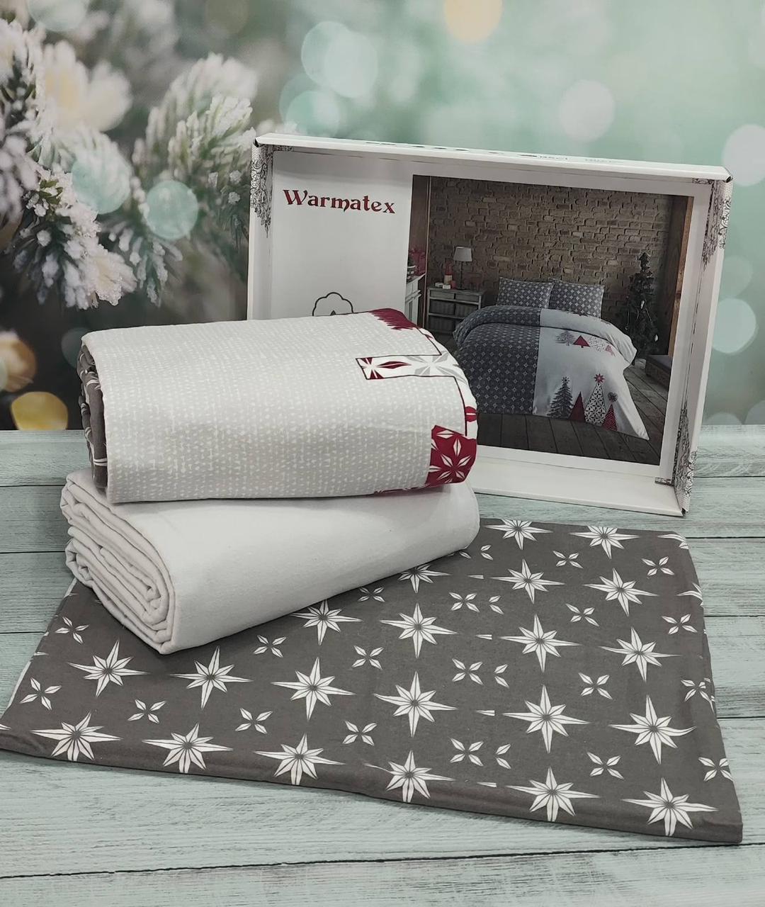 Фланелева байкова постільна білизна євро розмір Warmatex Туреччина 022, фото 1