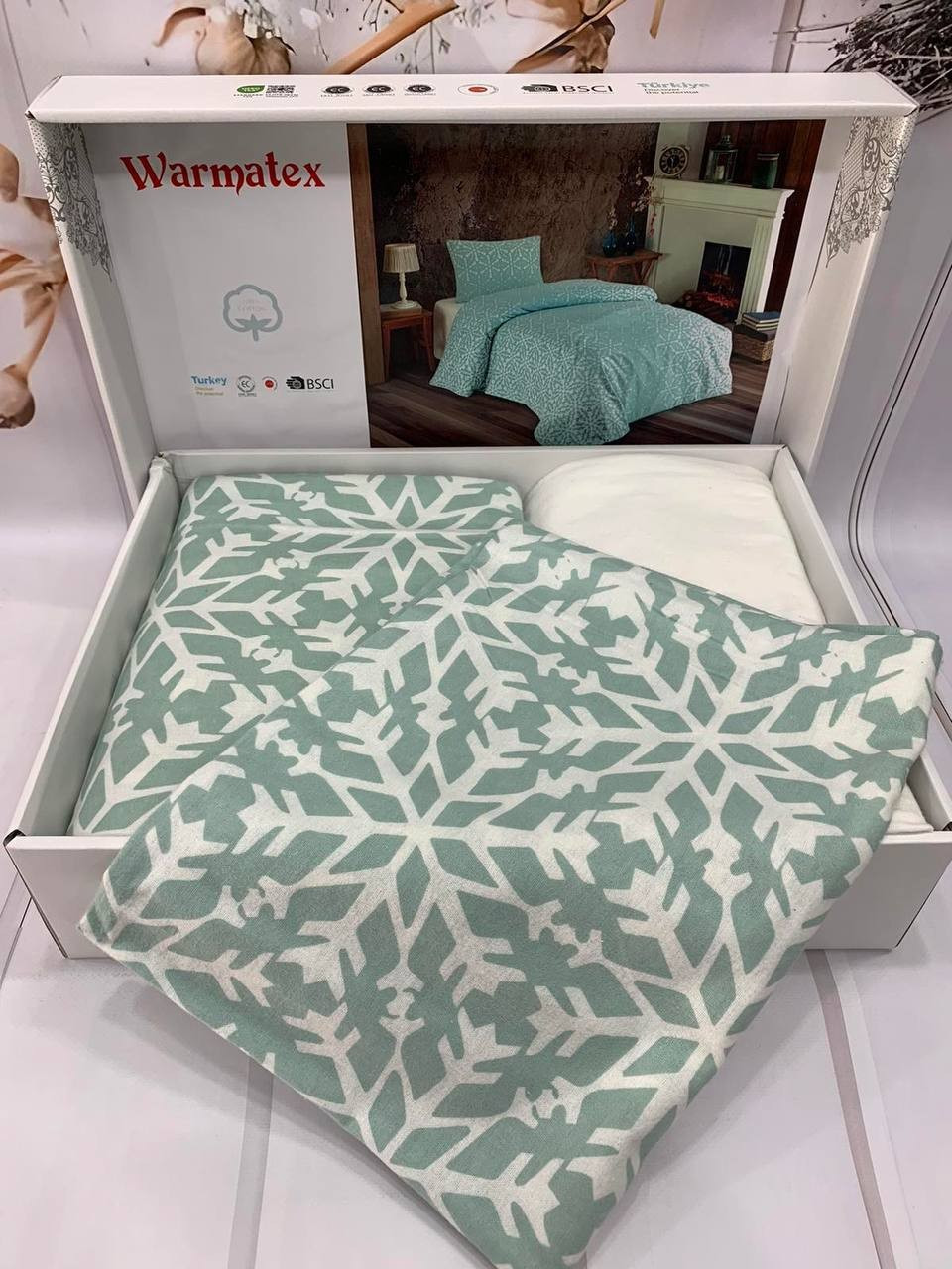 Фланелева байкова постільна білизна полуторний розмір Warmatex Туреччина 010, фото 1