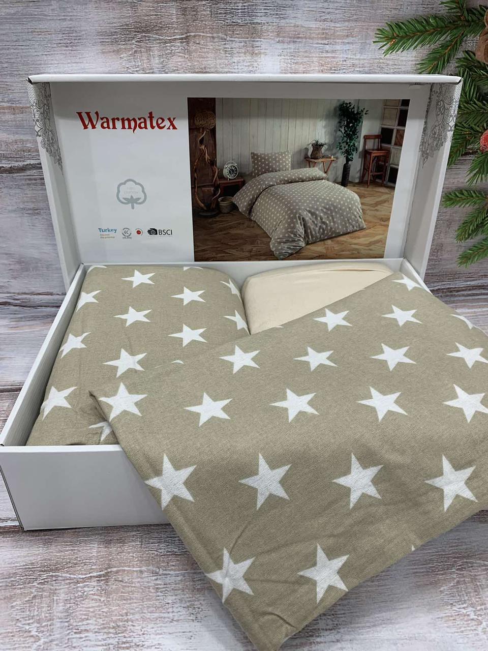 Фланелева байкова постільна білизна полуторний розмір Warmatex Туреччина 04, фото 1