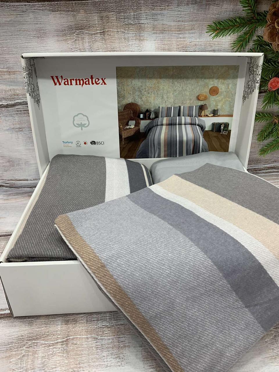 Фланелева байкова постільна білизна євро розмір Warmatex Туреччина 010, фото 1