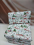 Постільна білизна фланелева байкова полуторний розмір Cotton Collection Snow Day, фото 2