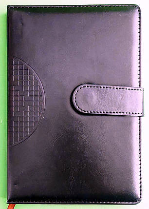 Канц Блокнот А5/100арк /25-008/ на магніті, шкірзам ”Орнамент” 80г/м2, #, фото 1