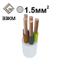 Кабель ПВС 5х1,5 ЗЗКМ Запоріжжя круглий