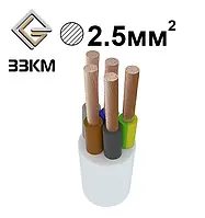Кабель ПВС 5х2,5 ЗЗКМ Запоріжжя круглий