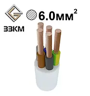 Кабель ПВС 5х6 ЗЗКМ Запоріжжя круглий