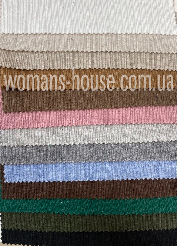 Ангора рубчик 300 г/м2 150 см стрейч однотон Рулон від 50 м, фото 1