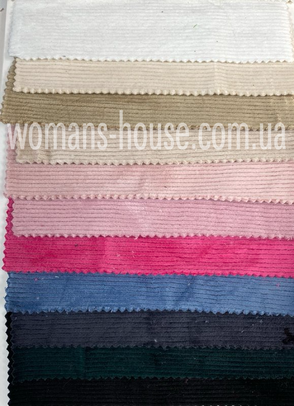 Тканина велюр на хутрі в смужку 155 см 400 г/м2 ОПТ Рулон від 25 кг, фото 1