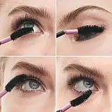 Туш для вій 360° з ефектом підкручування, легкі та пухнасті вії THE ONE Oriflame, чорна 8 мл, фото 3