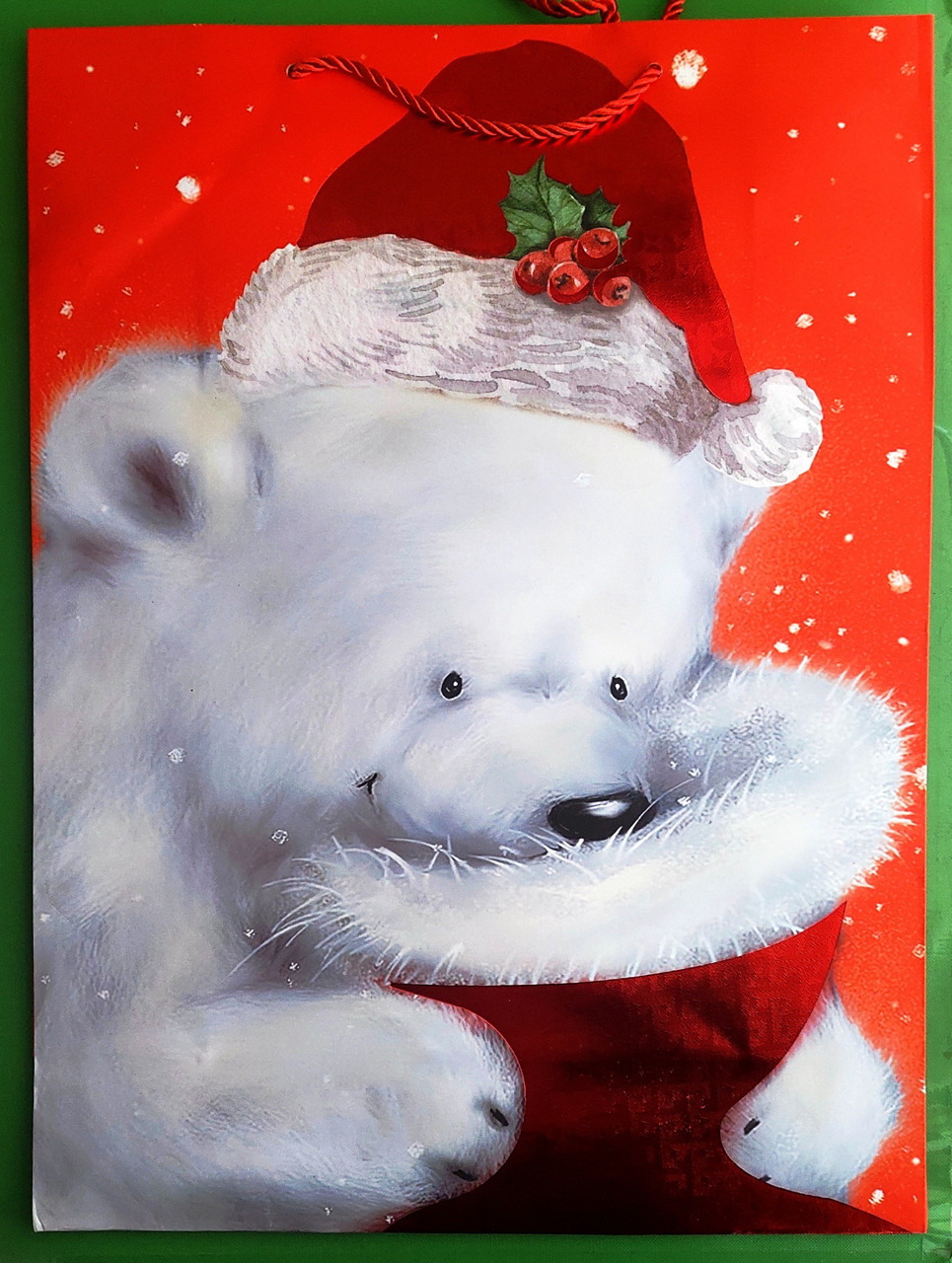 Канц Пакет подарунковий 30*42,5*12 см ”WB” /2607L/ паперовий з фольгою 210гр ”Новорічний” (12)