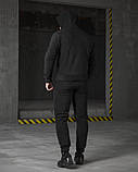 Костюм Чорний Спортивний Тактичний Флісовий ВТ4792 ТМ, фото 4