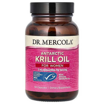 Dr. Mercola Antarctic Krill Oil with Evening Primrose Oil for Women 90 капсул