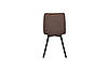Стілець EARI TEX чорний каркас/коричневий тк., фото 6