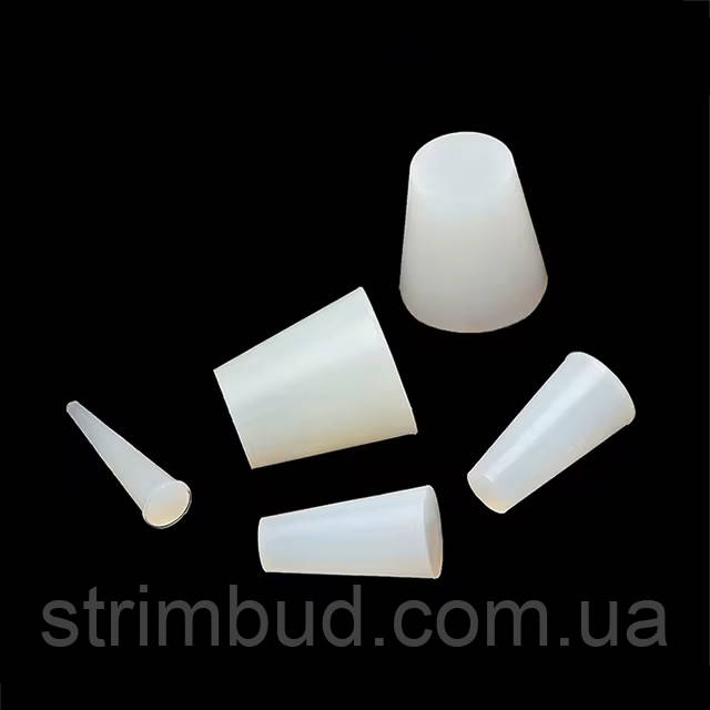 Корок конічний силіконовий високотемпературний 18х14х20 мм, фото 1