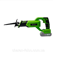 Потужна пила шабельна акумуляторна Felso SS20BL : без АКБ, щітковий двигун, 2800 об/хв, дерево, сталь