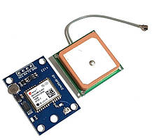 Модуль GPS NEO-6M + зовнішня керамічна антена, IPEX