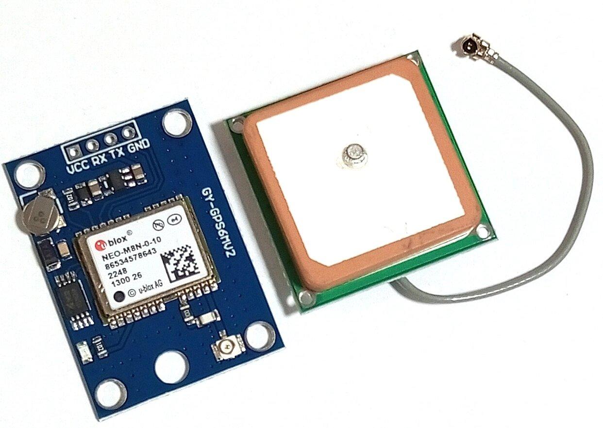 Модуль GPS NEO-M8N + зовнішня керамічна антена, IPEX