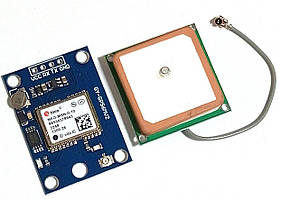 Модуль GPS NEO-M8N + зовнішня керамічна антена, IPEX
