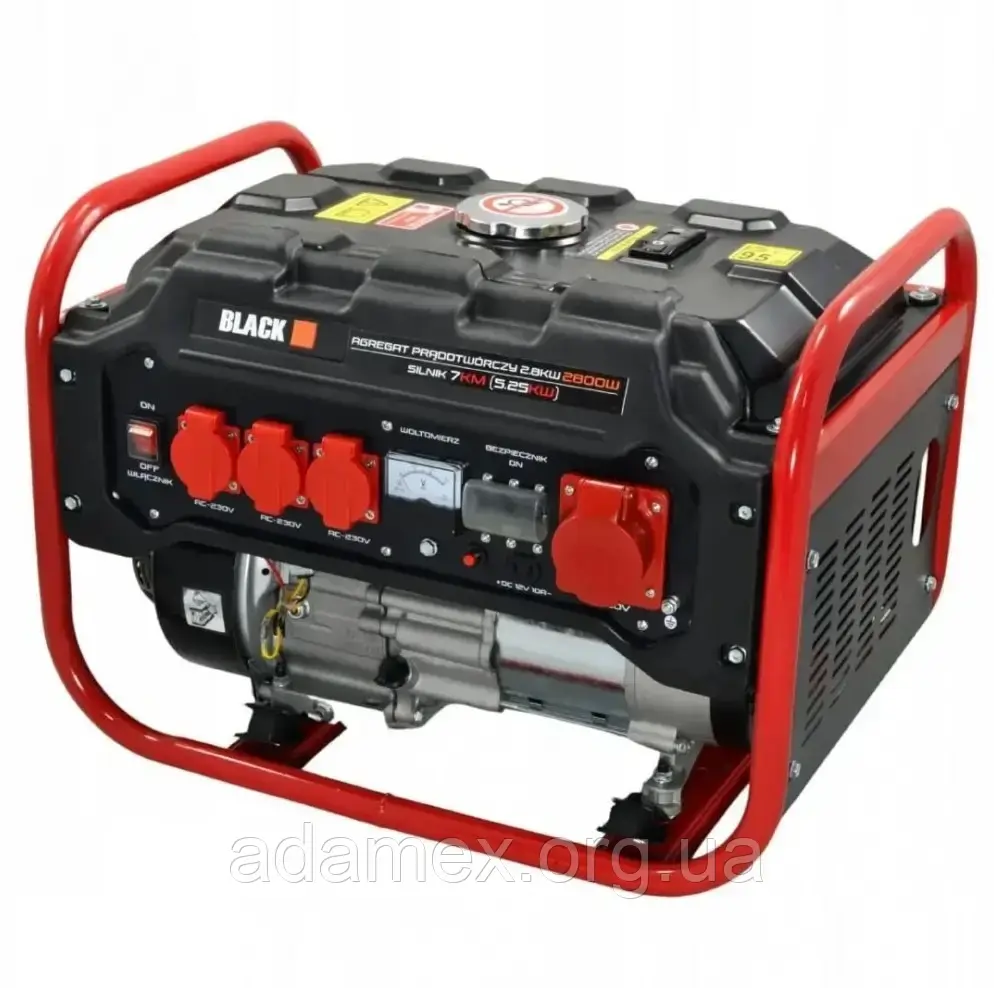 Генератор бензиновий трифазний 2,8/3,5 кВт BLACK Professional 220V/380V