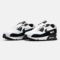 Чоловічі Кросівки Nike Air Max 90 White Black / Найк Аїр Макс 90 Білі з Чорним, фото 5