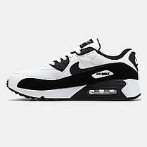 Чоловічі Кросівки Nike Air Max 90 White Black / Найк Аїр Макс 90 Білі з Чорним, фото 4