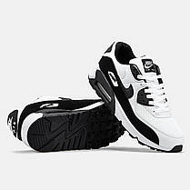 Чоловічі Кросівки Nike Air Max 90 White Black / Найк Аїр Макс 90 Білі з Чорним, фото 6
