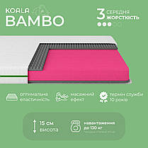 Матрац ортопедичний Ismart Koala Bambo 90х190 см безпружинний (ISM-051141), фото 4