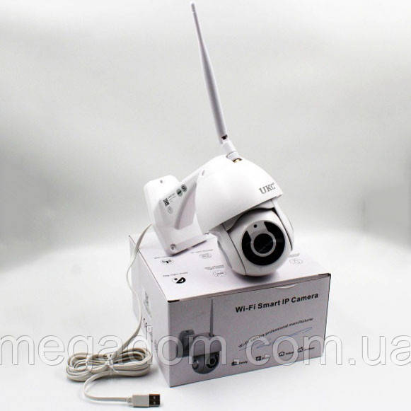 Камера відеоспостереження IP всепогодна поворотна UKC CAMERA v380 C6 IP 1080p KF-865 2.0 mp