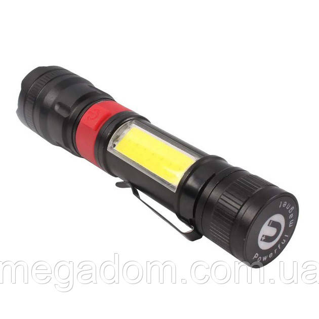 Високоякісний ліхтарик PL-826-P70-COB(white+red), Ліхтар із захистом від пилу, LD-594 Ліхтарик військовий