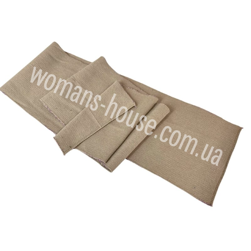 Манжетна гумка Дов'яз трикотажний 130/16 см ХБ Бежевий, фото 1