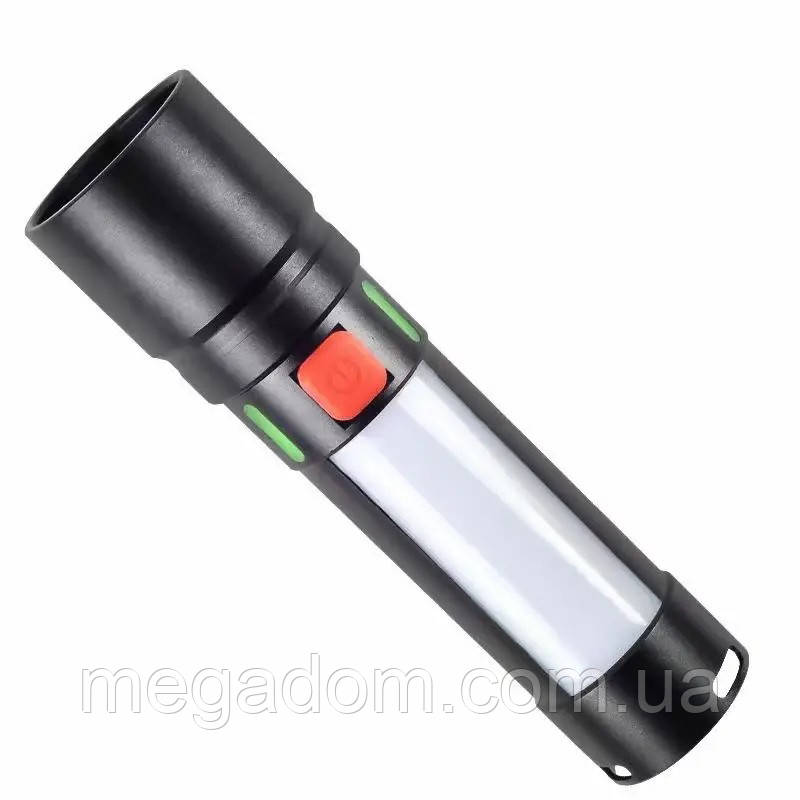 Ручний ліхтарик led 611-TG+COB(white+red), Лед ліхтар ручний, Ліхтарик поліція, FH-841 Потужні ліхтарики