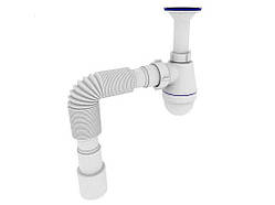 Сифон для умивальника з литим випуском SU-01 1 1/4 x40 ТМ ZERIX