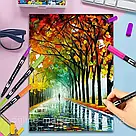 Акварельні маркери 60шт Color pencil + Подарунок Навушники з вушками VIV-23M / Набір маркерів для малювання, фото 6