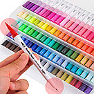Набір двосторонніх маркерів на водній основі 60шт / Маркери для скетчинга / Маркери для малювання, фото 4