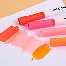 Набір двосторонніх маркерів на водній основі 60шт / Маркери для скетчинга / Маркери для малювання, фото 6